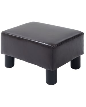 4goodz Hocker met kunstleer design koffie 833-666v71