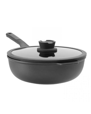 BergHOFF Leo wok 28 cm met glazen deksel