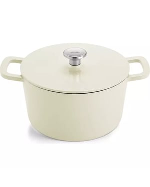 Fissler Moments braadpan gietijzer ivory white 24cm