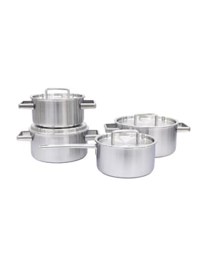 Habonne King pannenset 4 delig rvs