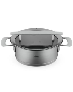 Fissler Phi collection lage kookpan met downdraft glasdeksel 20 cm