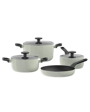 BergHOFF Leo kookpannenset glints sage- 7 delig