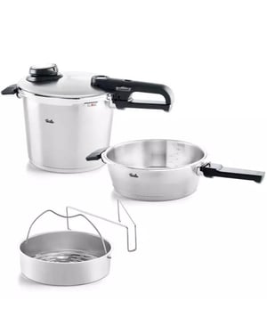 Fissler Vitavit premium snelkookset met inzet, 2,5l / 6l