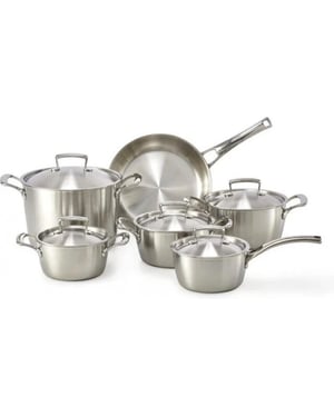 Habonne Queen triply pannenset 6 delig rvs