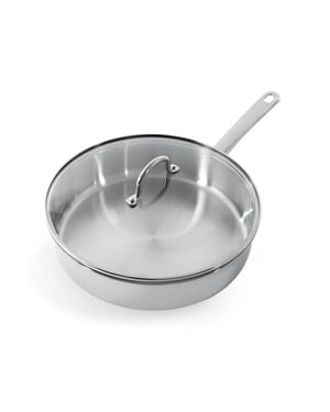 BK Cookware Bk bright hapjespan 28 cm rvs glazen deksel