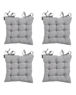 Madison zitkussen toscane napels grey ca. 46x46 cm set van 4