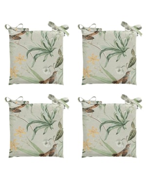 Madison zitkussen toscane grasse green ca. 46x46 cm set van 4