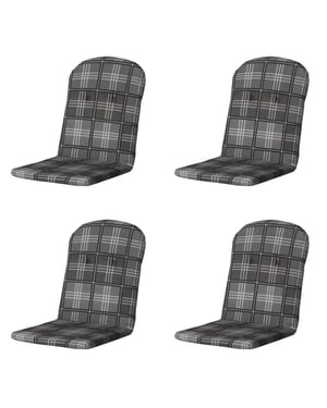 Madison kuipstoelkussen hoge rug patchy grey ca. 96x45 cm set van 4