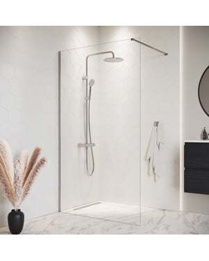 Badplaats Douchewand florida 120 x 200 cm chroom – inloopdouche 8 mm