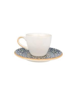 Bonna Espresso kopjes & schotel alhambra porselein set van 6