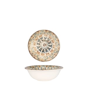 Rinart Kommetje aztec porselein 16 cm (400cc) set van 6