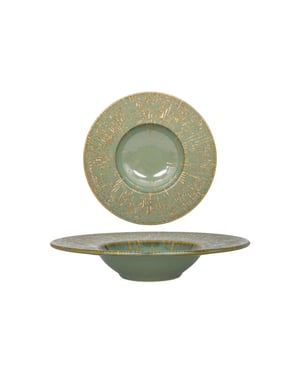 Bonna Pastabord sage snell porselein 28 cm (400cc) set van 2