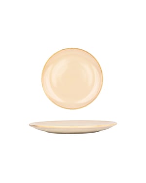 Bonna Dinerbord sand hygge porselein 25 cm set van 6