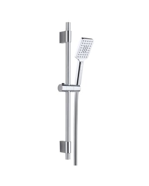 4bathroomz ® square douche glijstangset rechthoekig chroom