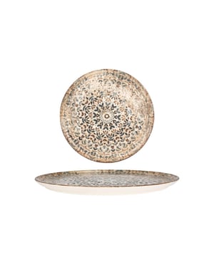 Rinart Pizzabord aztec porselein 32 cm set van 2