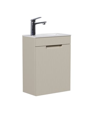 Badplaats Toiletmeubel thermis 40 x 22 cm - fonteinmeubel met witte