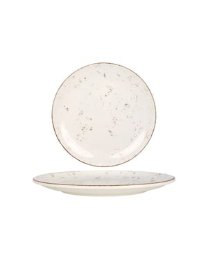 Bonna Dinerbord grain porselein 25 cm set van 6