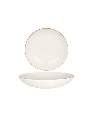 Bonna Diepbord retro porselein 25 cm (1300cc) set van 6