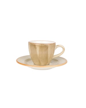 Bonna Espresso kopjes & schotel aura terrain porselein set van 6