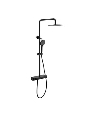Luzzo ® varese regendouche thermostaat met planchet mat