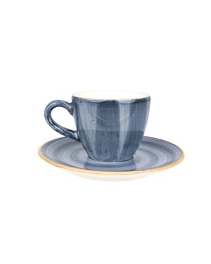 Bonna Espresso kopjes & schotel aura dusk porselein set van 6