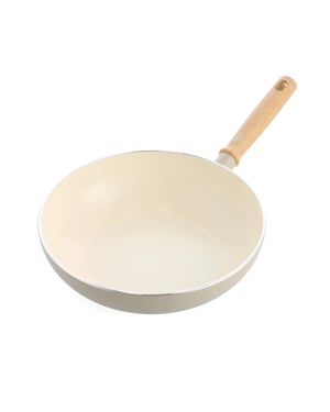Greenchef Nordics antiaanbak wok pan crème 28 cm