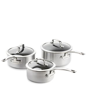 Greenpan Premiere pannenset 6-delig rvs triply