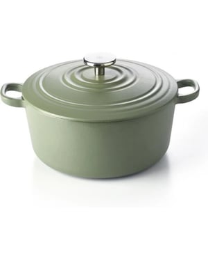 BK Cookware Bk bourgogne braadpan olive green 24 cm gietijzer