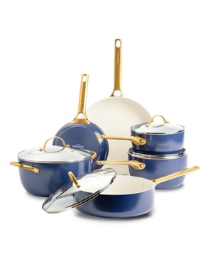 Greenpan Padova oxford blue pannenset 10-delig