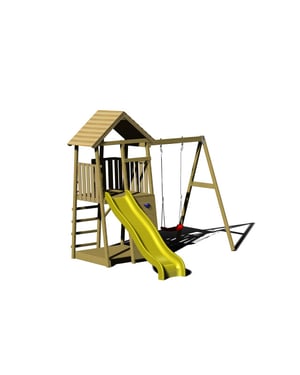 Wendi Toys Speelhuis bij met glijbaan wtj3 270x270x280 cm