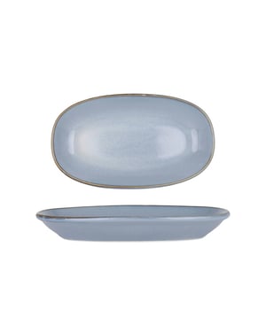 Bonna Serveerschaal sky hygge porselein 24x14 cm set van 2