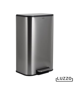 Luzzo ® nevada pedaalemmer 30 liter prullenbak mat rvs