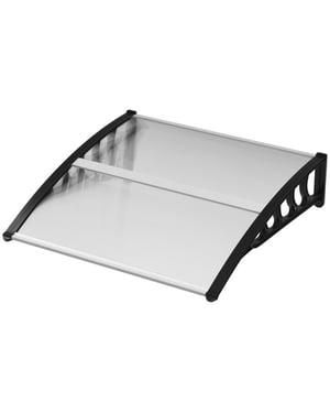 4goodz Deurluifel afdak 90x150x25 cm met uv-, regen- en zonbescherming