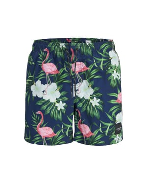 Jack & Jones Jongens zwemshort jpstmaui gebloemde flamingo print