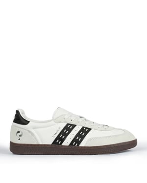 Q1905 Sneaker titanium wit/zwart