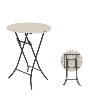 Lifetime Stevige statafel 110 cm hoog van kunststof Ø 84 cm -
