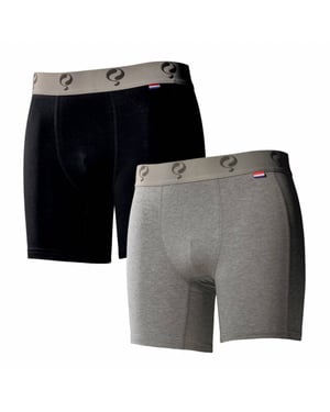 Q1905 Boxer 2-pack black / grey