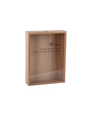 Present Time wine momentum box licht hout