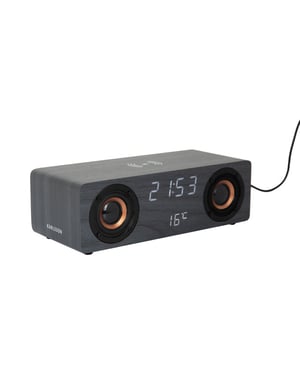 Karlsson wekker classic bt speaker radio w. phone charger -
