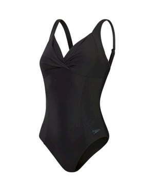 Speedo eco cross knot shaping 1p bla wedstrijd badpak dames -multicolour