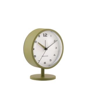 Karlsson wekker brisk dome army green