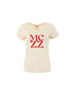 Maicazz Sp25.75.028 samantha t-shirt coconut milk/ red