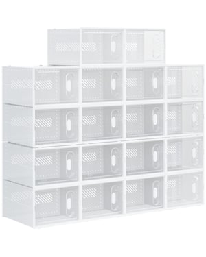 4goodz 18-delige set sneakerbox schoenendozen schoenenbox tot maat 45