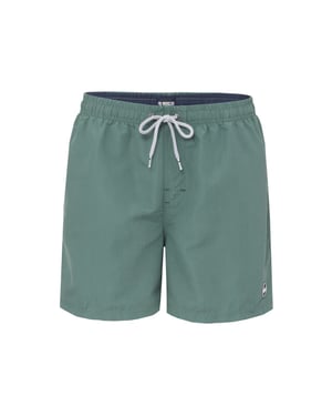 Happy Shorts Heren zwemshort effen kaki