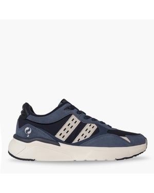 Q1905 Sneaker kampen denimblauw/donkerblauw/offwit