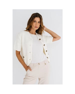Maicazz Su25.65.204 nilla-vest offwhite