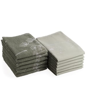 DoubleDry Theedoeken en keukendoeken set 12 stuks 100% katoen hoge