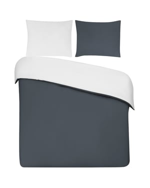 DoubleDry Dekbedovertrek 100% percal katoen lits jumeaux 240x200/220 cm + 2