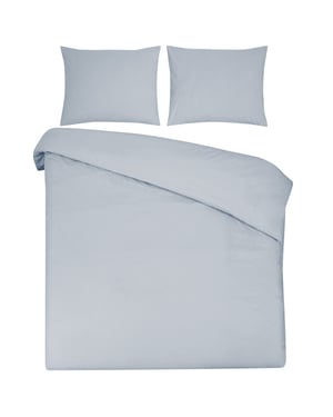 DoubleDry Dekbedovertrek 100% natuurlijk katoen eenpersoons 140x200/220 cm + 1