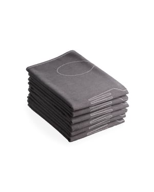 DoubleDry Luxe theedoeken set 6 stuks 50x70 cm 100% katoen hoge